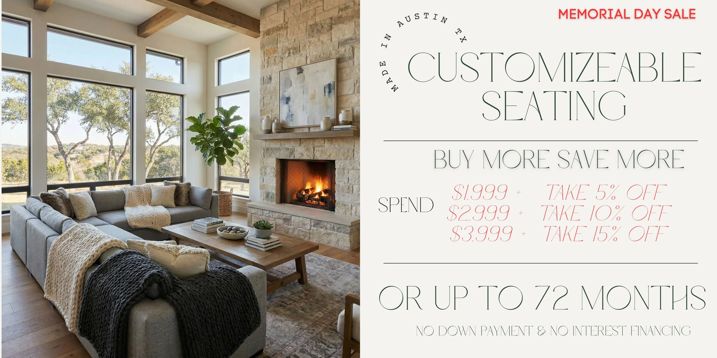 Authentic Austin Comfort, Handcrafted Style